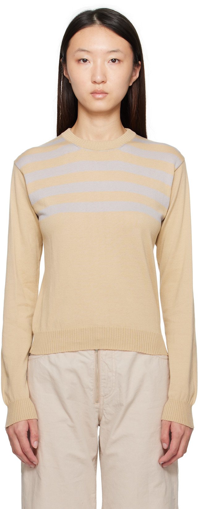 Paloma Wool: Beige & Gray Salim Sweater | SSENSE Canada