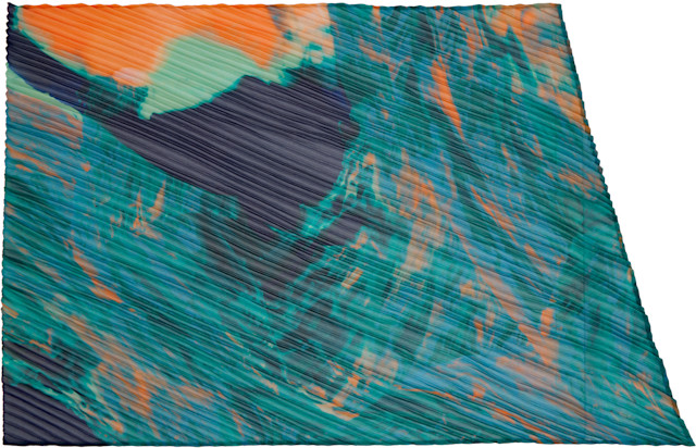 HOMME PLISSÉ ISSEY MIYAKE: Green Agate Scarf | SSENSE