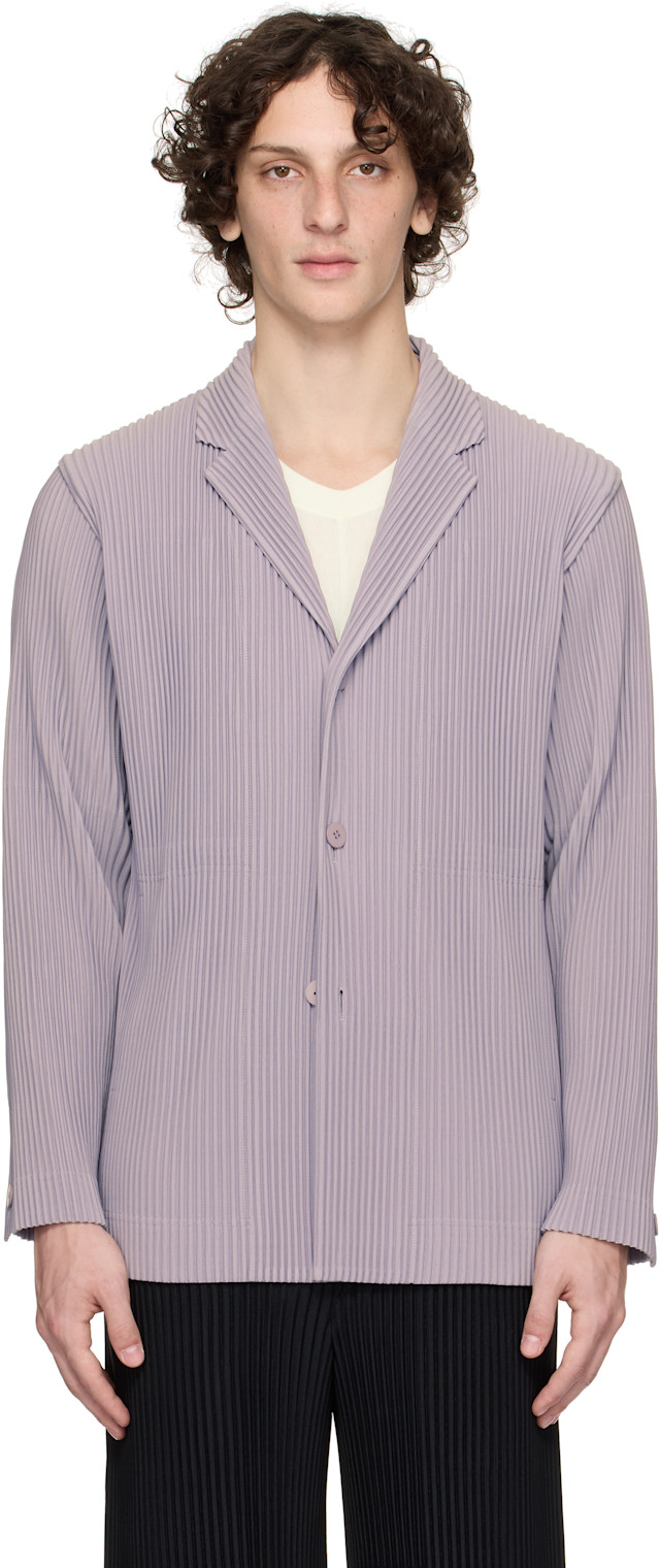 HOMME PLISSÉ ISSEY MIYAKE: Purple Tailored Pleats 2 Blazer | SSENSE