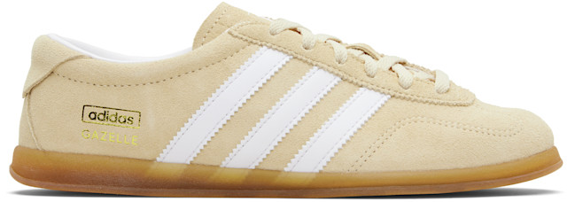 adidas Originals: Beige Gazelle Lo Pro Sneakers | SSENSE adidas Originals: Beige Gazelle Lo Pro Sneakers | SSENSE