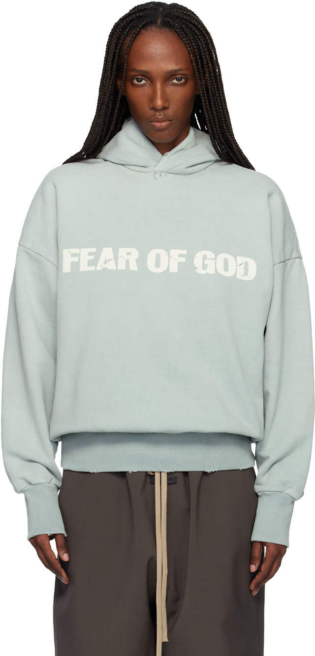 Fear of God: Blue 'Heaven' Hoodie | SSENSE Canada