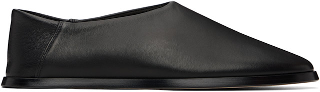 Fear of God: Black Slip On Loafers | SSENSE