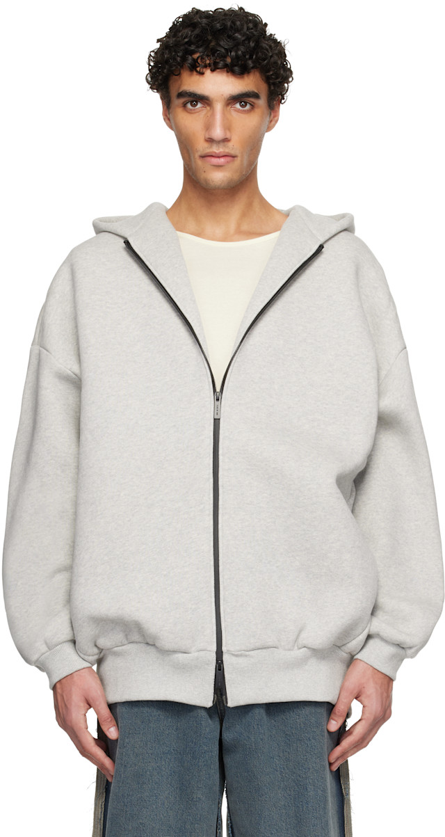 Fear of God: Gray Athletics Zip Up Hoodie | SSENSE