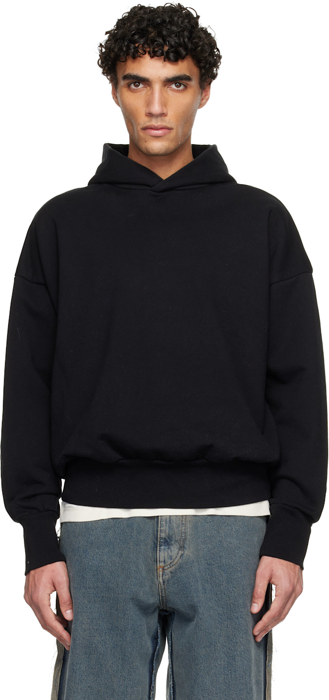 Fear of God: Black French Terry Hoodie | SSENSE
