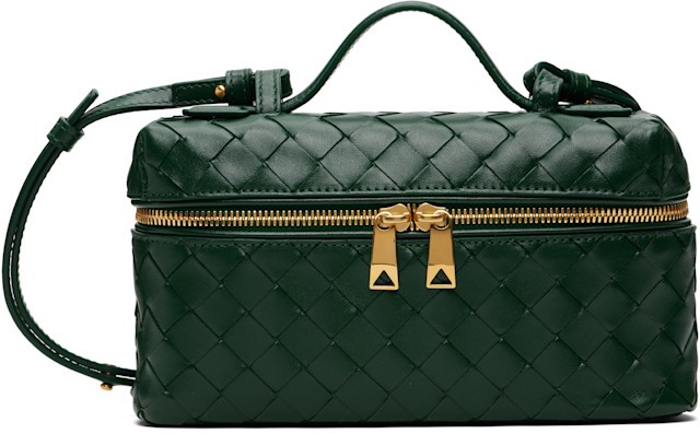Bottega Veneta: グリーン 'Bang Bang' バッグ | SSENSE 日本