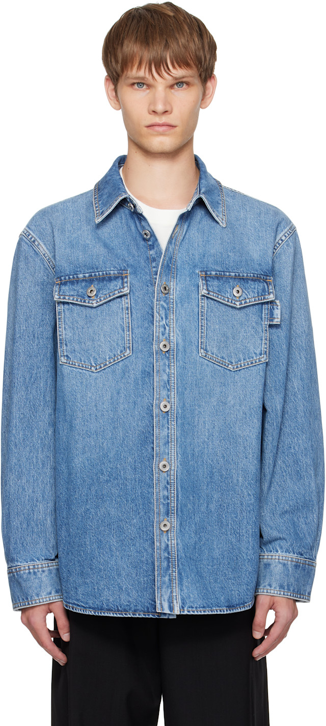 シャツ+ブラウス(長袖+七分) BOTTEGA VENETA Bleached Denim Shirt BOTTEGA VENETA - BOTTEGA VENETA Bleached Denim Shirtの通販 by