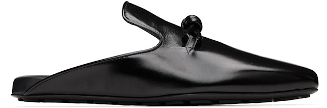 Bottega Veneta: ブラック Roma ミュール | SSENSE 日本
