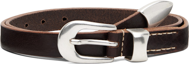 OUR LEGACY: Brown 2 CM Belt | SSENSE OUR LEGACY: Brown 2 CM Belt | SSENSE