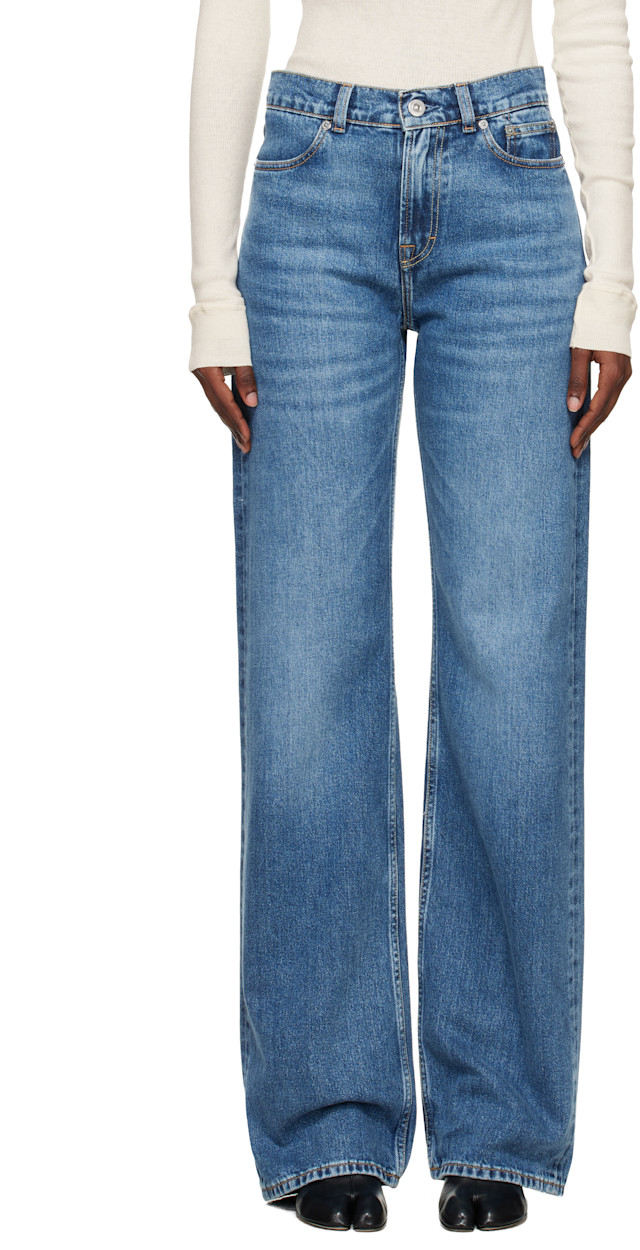 OUR LEGACY: Blue Wata Cut Jeans | SSENSE