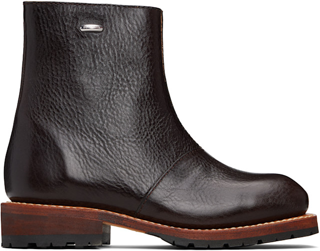 OUR LEGACY: Brown Engine Boots | SSENSE