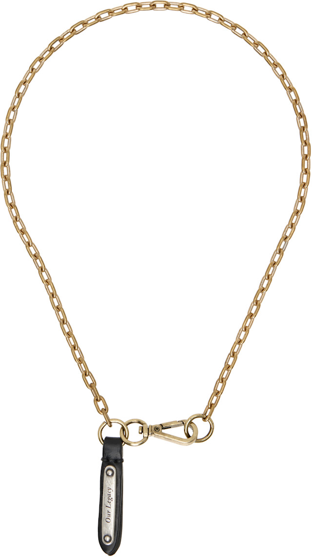 アクセサリー OUR LEGACY LADON NICKEL CHAIN NECKLACE OUR LEGACY: Delicate Ladon Necklace | SSENSE Canada