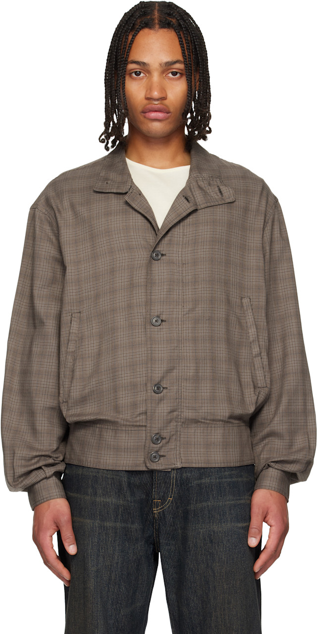 OUR LEGACY 25AW MOCK BOMBER ジャケット 46 OUR LEGACY: Brown Mock Bomber Jacket | SSENSE