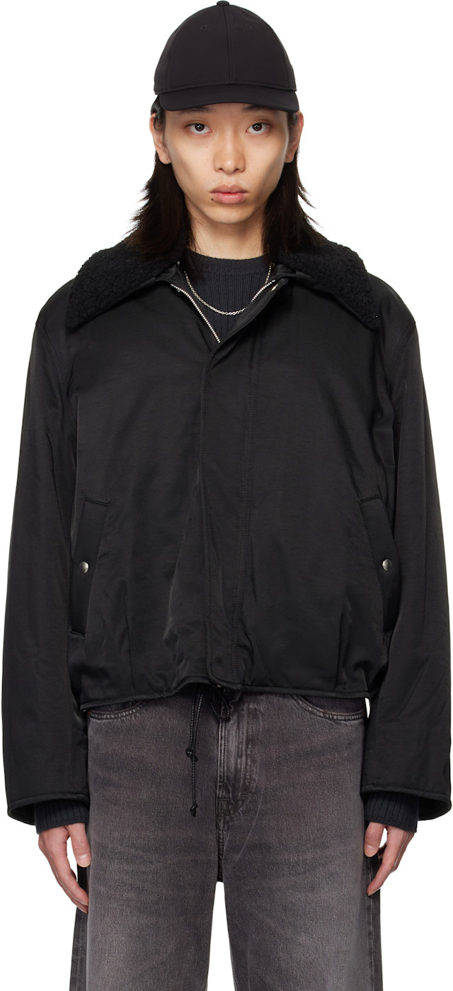 OUR LEGACY: Black Ace Bomber Jacket | SSENSE Canada OUR LEGACY: Black Ace Bomber Jacket | SSENSE Canada