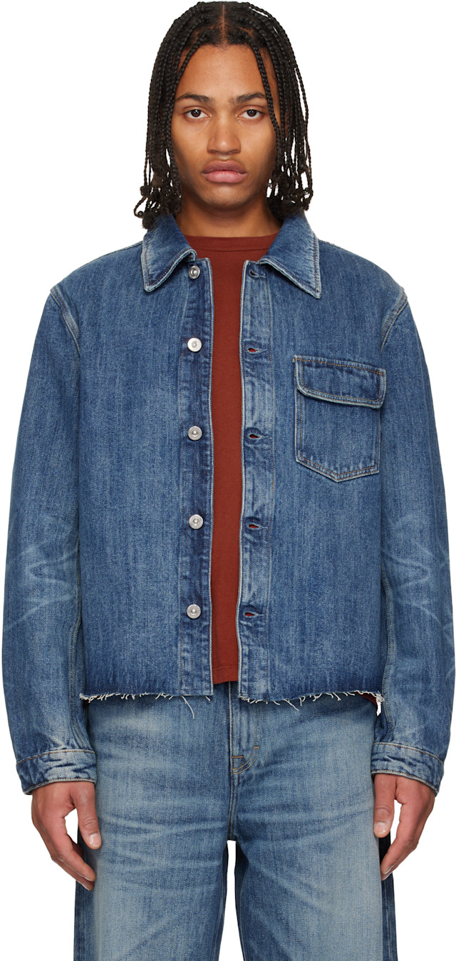 OUR LEGACY: Blue Cut Rebirth Denim Jacket | SSENSE