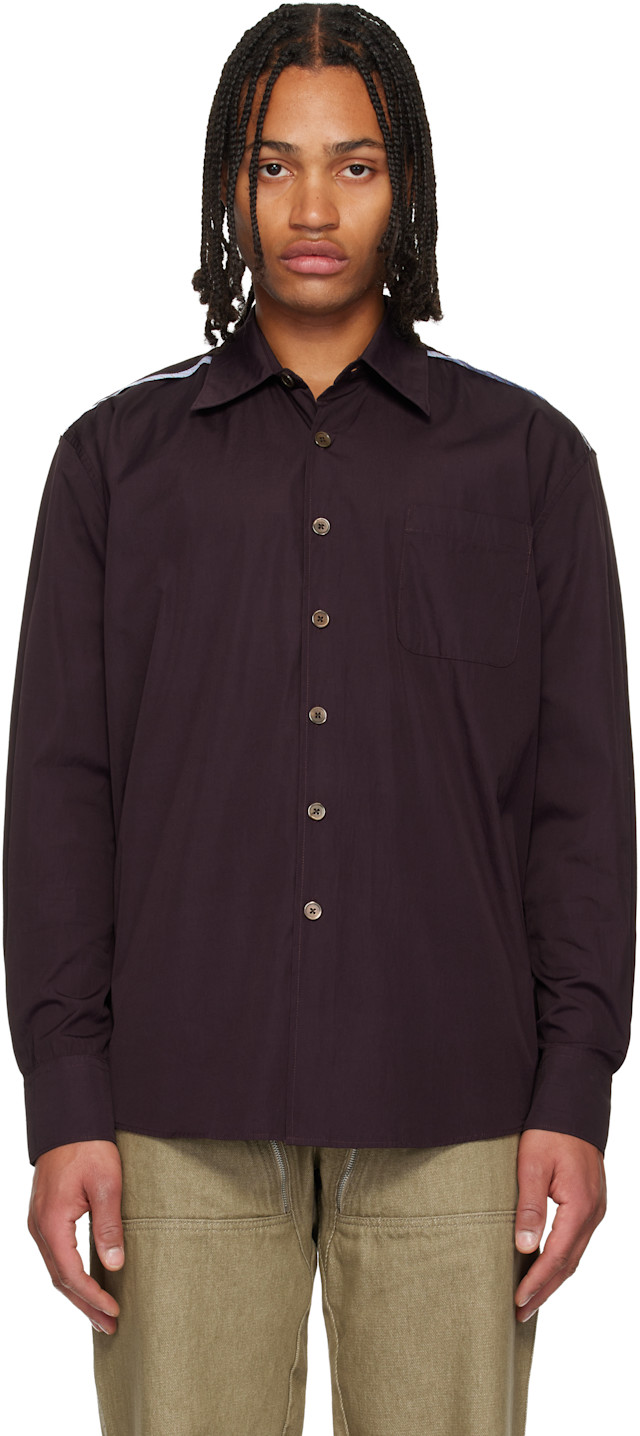 OUR LEGACY: Burgundy Above Shirt | SSENSE