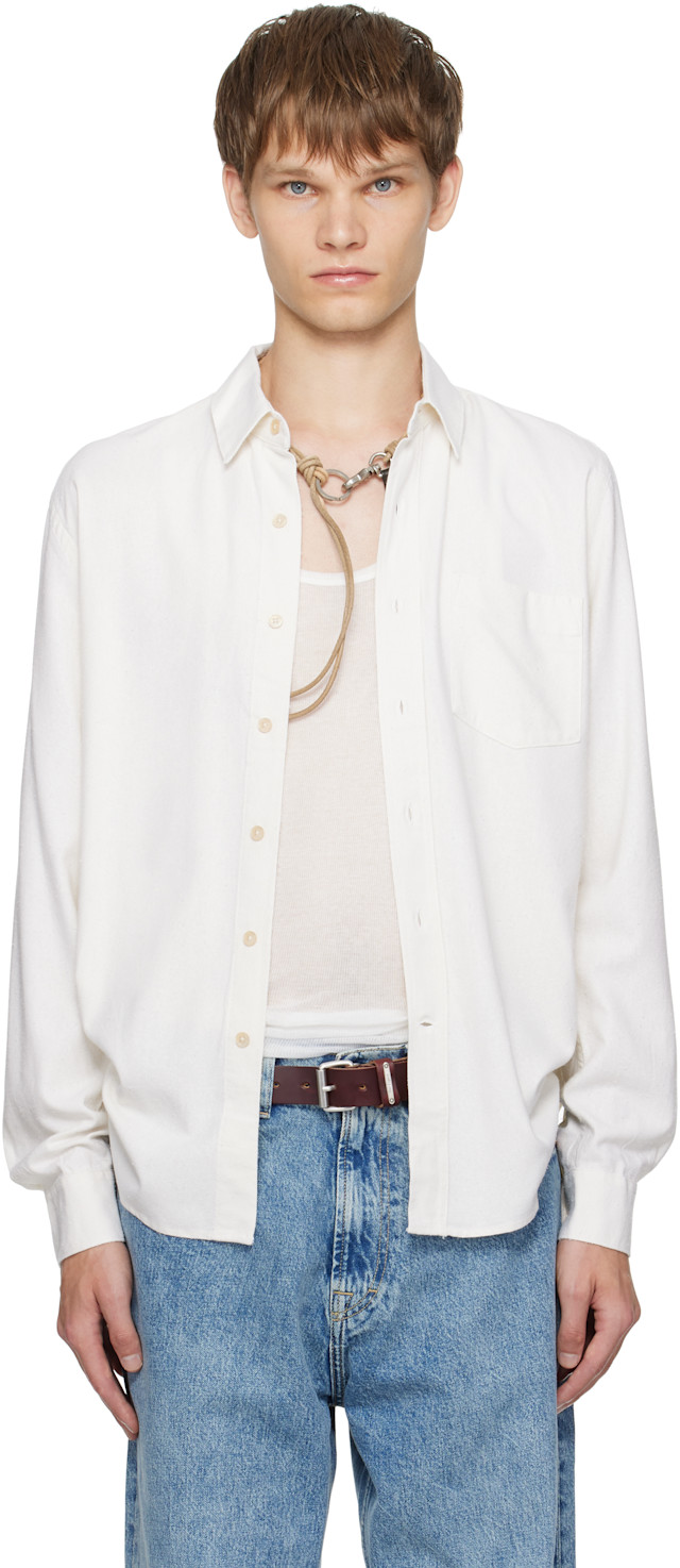 【美品】OUR LEGACY 2015SS SHIRTING 長袖シャツ 白 Ｍ OUR LEGACY: White Classic Shirt | SSENSE