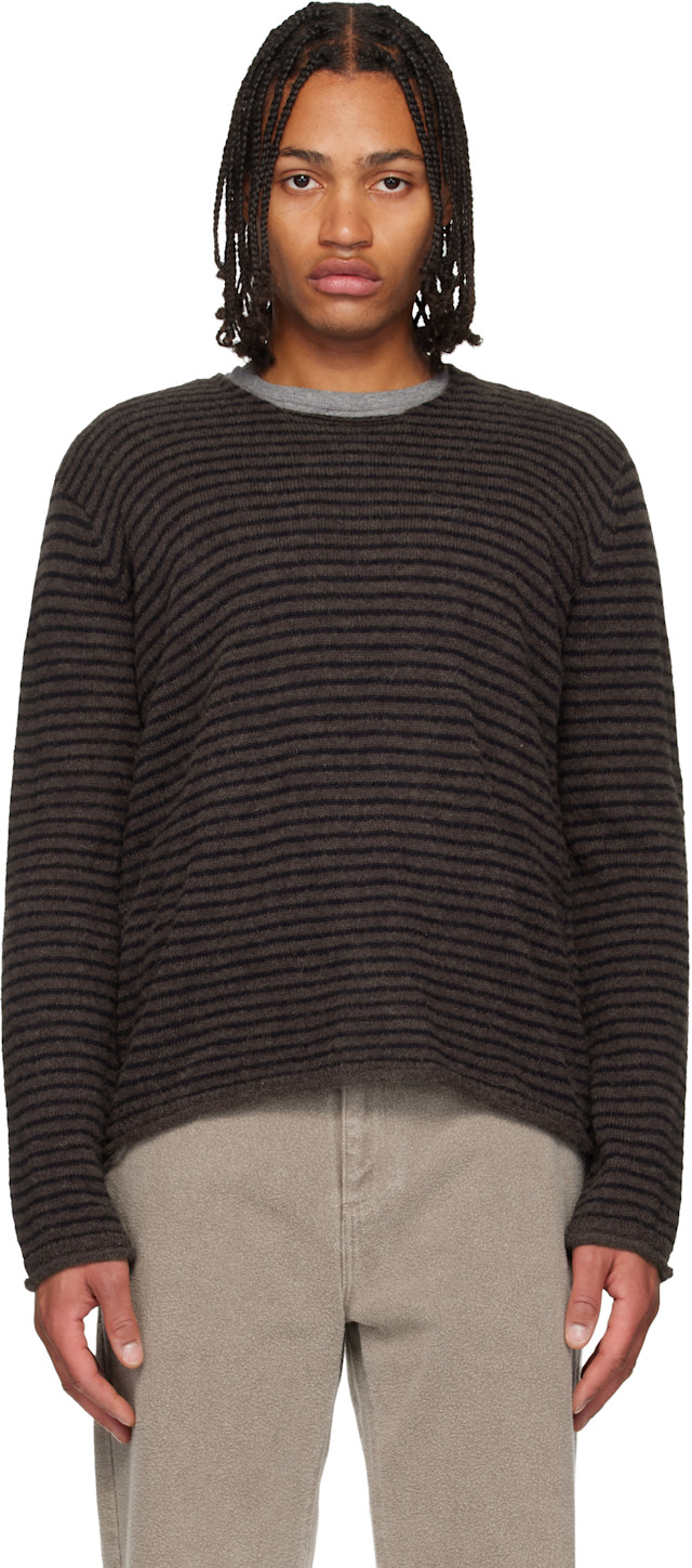 OUR LEGACY: Brown Rigid Popover Sweater | SSENSE Denmark