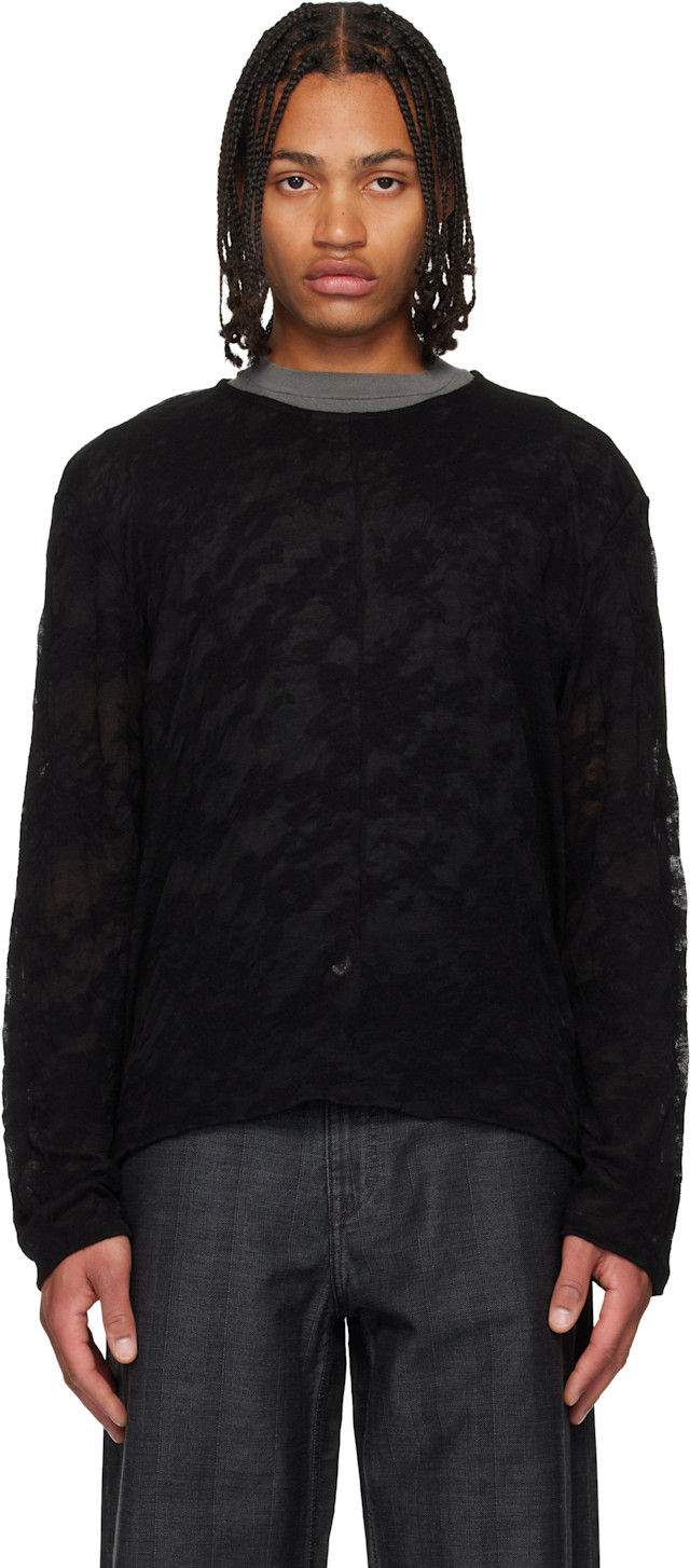 OUR LEGACY: Black Double Lock U Neck Sweater | SSENSE
