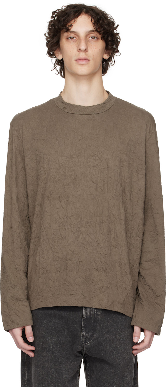 OUR LEGACY: Khaki Big Longsleeve T-shirt | SSENSE