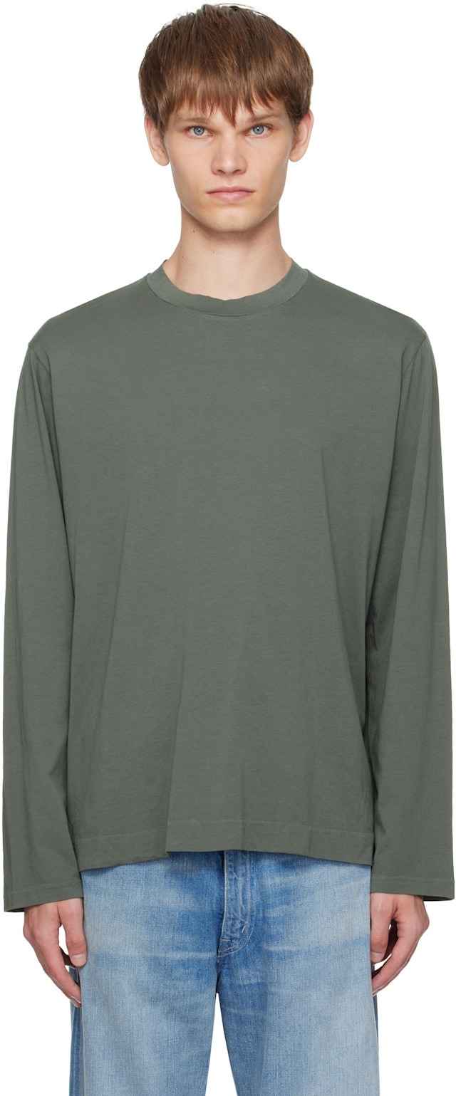 トップス Archive Our Legacy Long Sleeve T-shirts OUR LEGACY: Green Box Longsleeve T-shirt | SSENSE