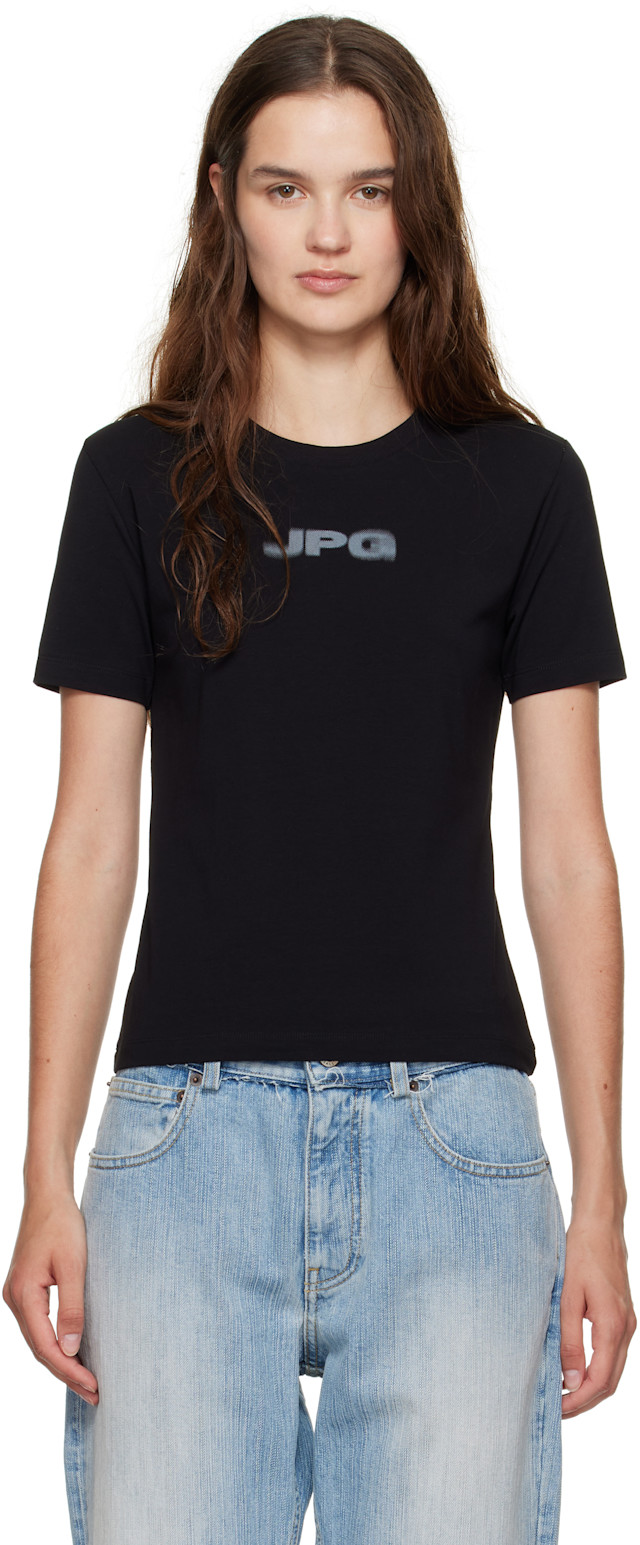 Jean Paul Gaultier: Black 'The JPG' Baby T-shirt | SSENSE