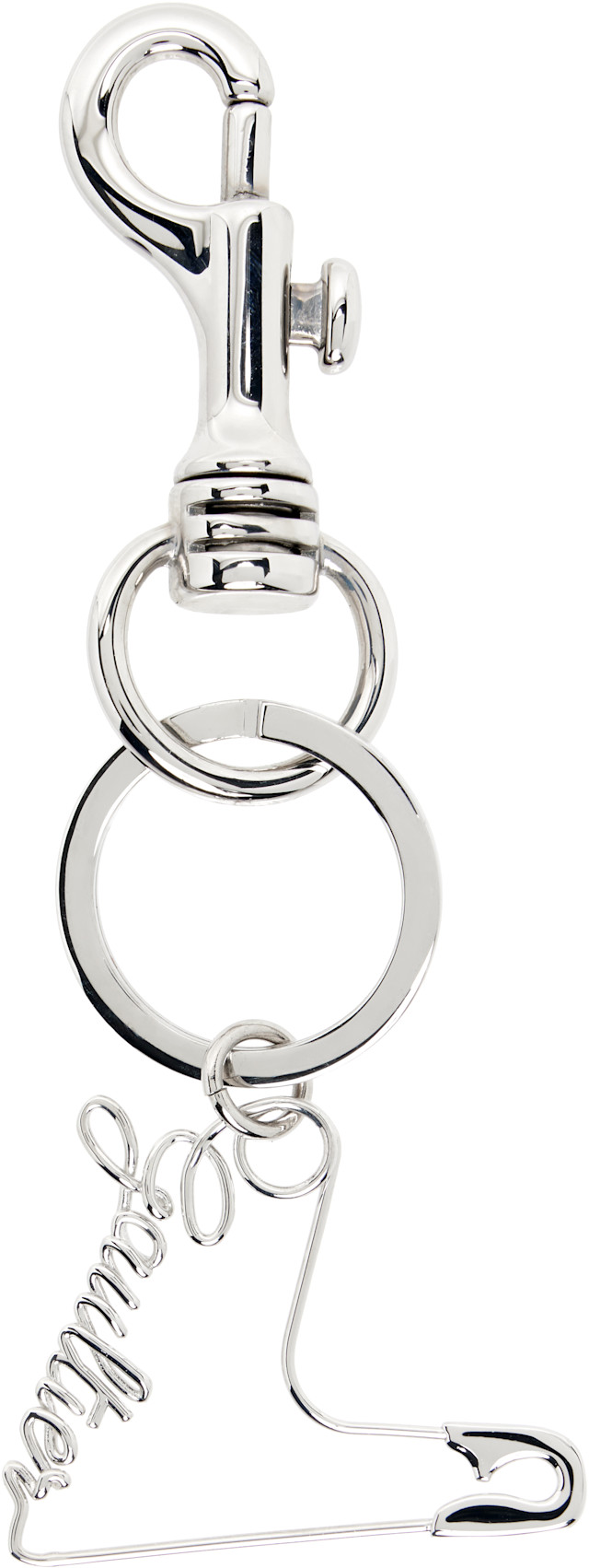 小物 Paul Smith 00s Silver Eagle Key Chain Jean Paul Gaultier: Silver 'The Heart Safety Pin' Keychain