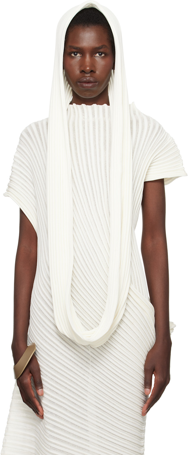 ISSEY MIYAKE: SSENSE Exclusive Bridal Capsule Stream Scarf