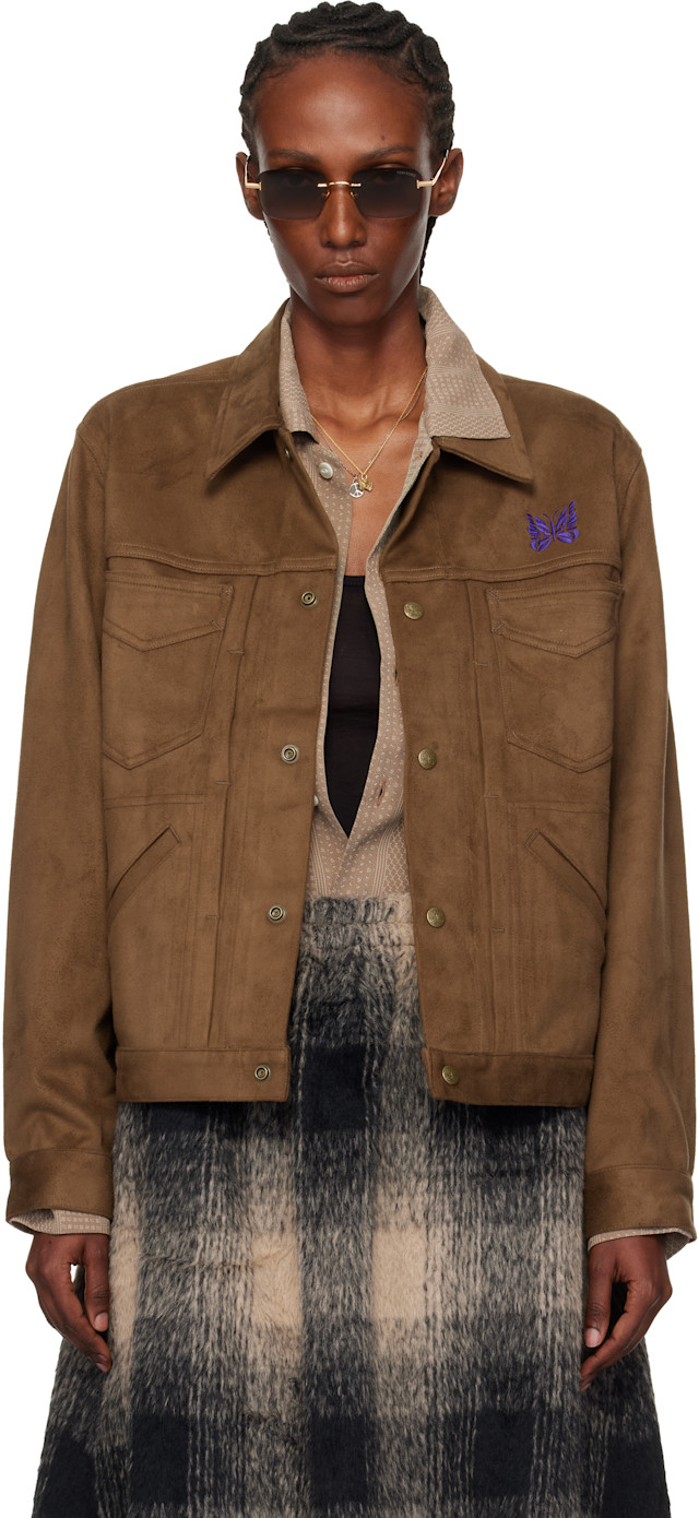 ジャケット・アウター needles Penny Jean Jacket size L NEEDLES: Brown Penny Jean Jacket | SSENSE