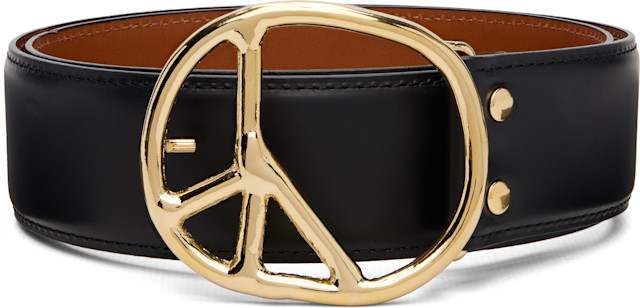 NEEDLES: Black Peace Buckle Belt | SSENSE
