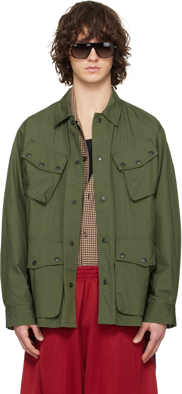 NEEDLES: Khaki Jungle Fatigue Jacket | SSENSE