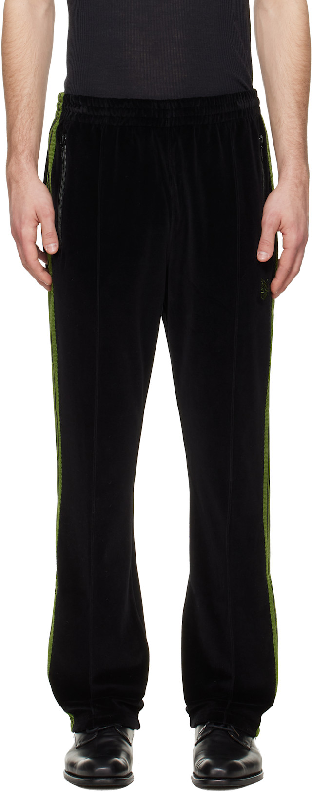 【Needles】Narrow Track Pant NEEDLES: Black Narrow Track Pants | SSENSE