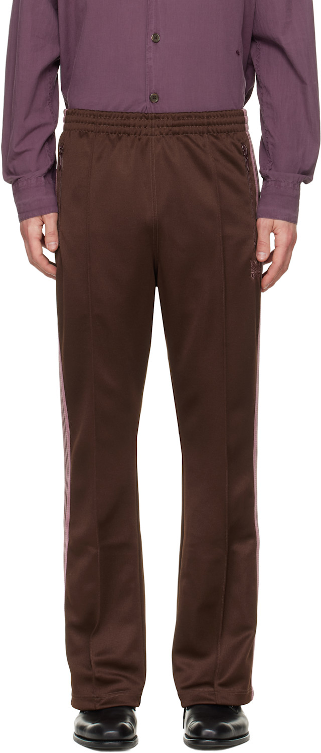 NEEDLES: Brown Boot-Cut Track Pants | SSENSE