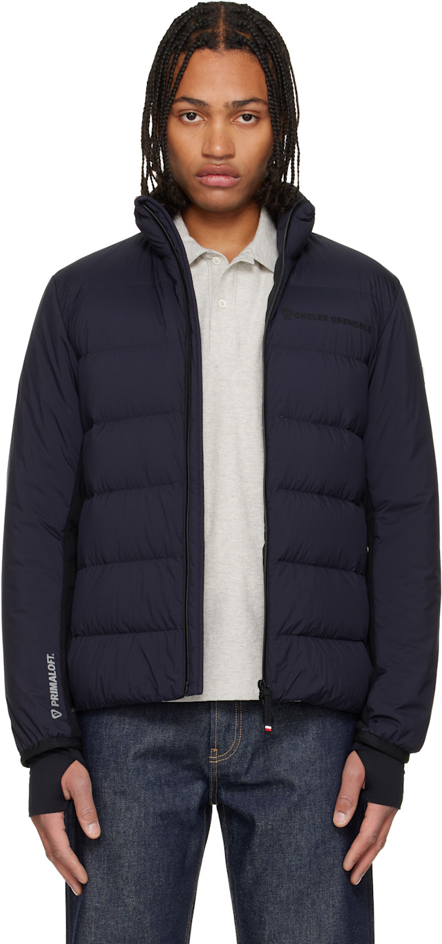 モンクレール TRUGUET GIUBBOTTOブルゾン ジャケットジャンパー0 Moncler Grenoble: Navy Araripe Mid-Layer Down Jacket | SSENSE