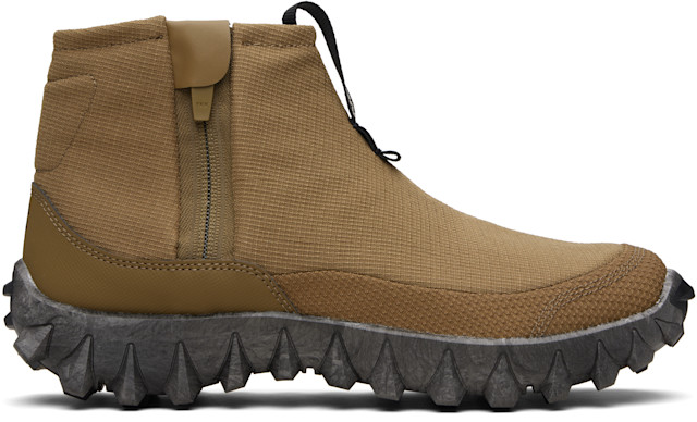 Salomon: Khaki Snowclog Mid Boots | SSENSE