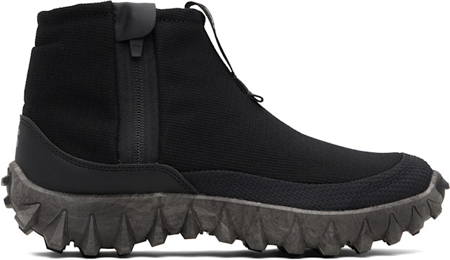 Salomon: Black Snowclog Mid High Top Sneakers | SSENSE