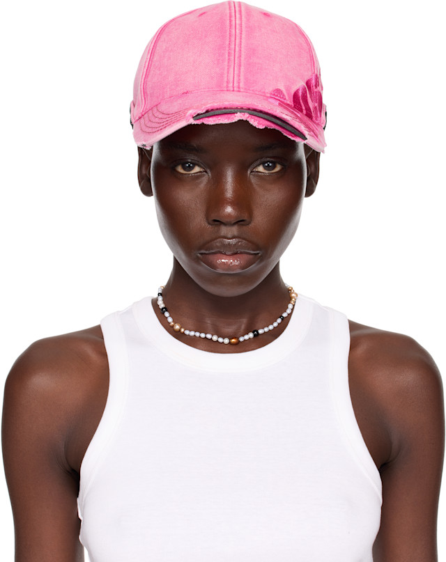 Martine Rose: SSENSE Exclusive Pink Roll Back Cap | SSENSE Switzerland