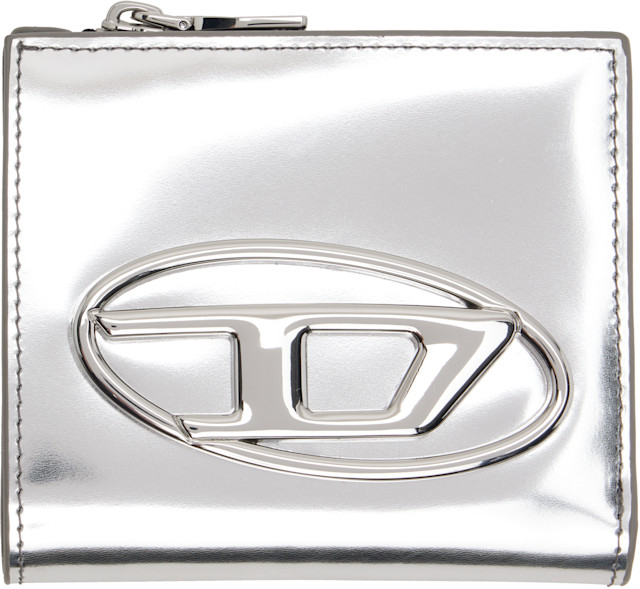 Diesel: シルバー 1dr Bifold Zip L 財布 | SSENSE 日本