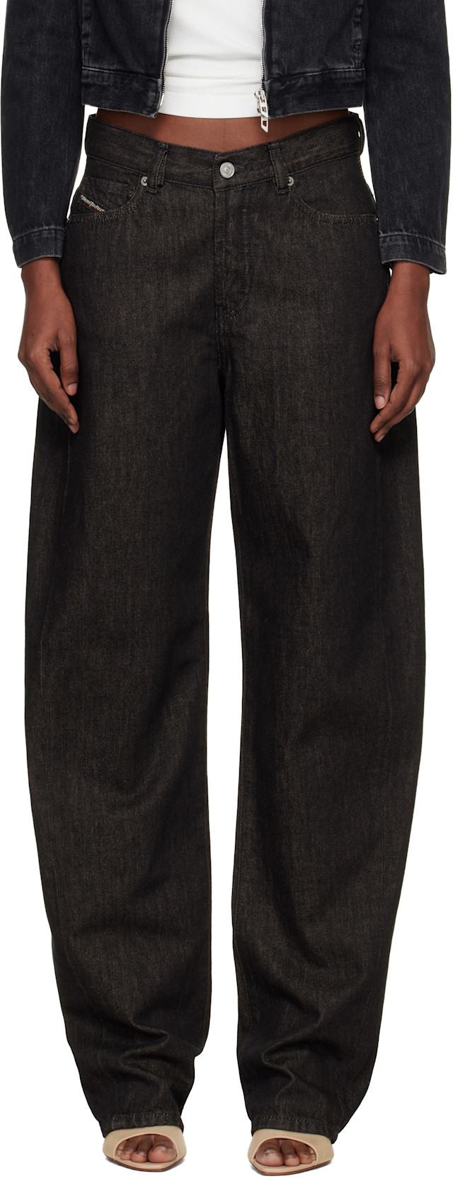 Diesel: Brown 1974 D-ELLZ Jeans | SSENSE