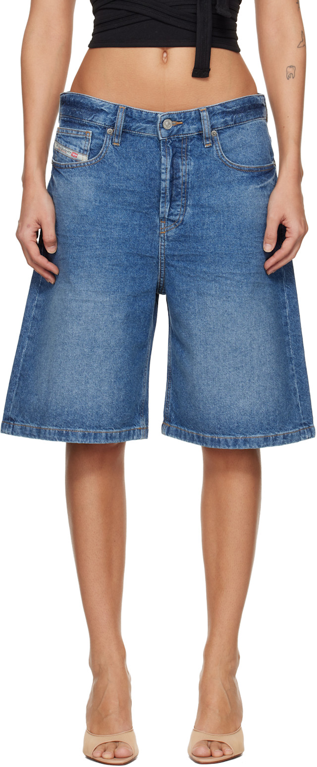 d.i.a デニム ショートパンツ Diesel: ブルー Clean-Washed デニムショートパンツ | SSENSE 日本