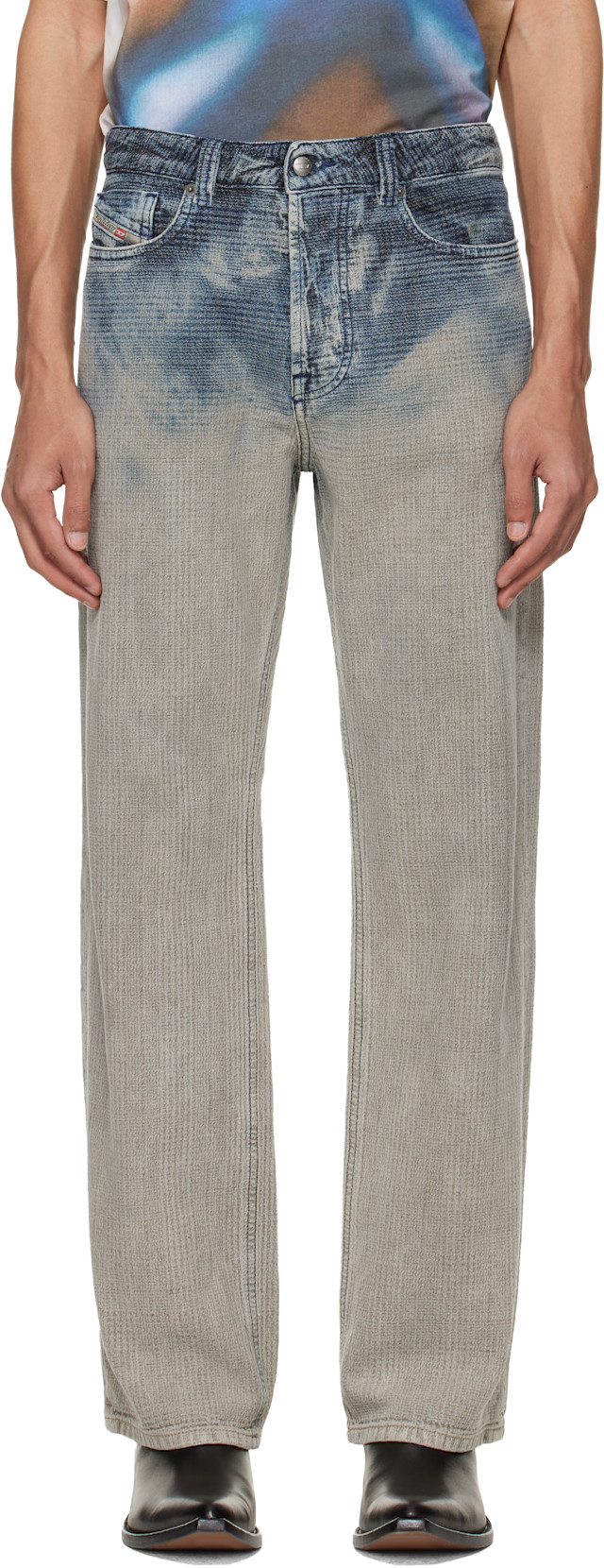 Diesel: Blue Relaxed Regular Waist 1980 D-Eeper Jeans | SSENSE