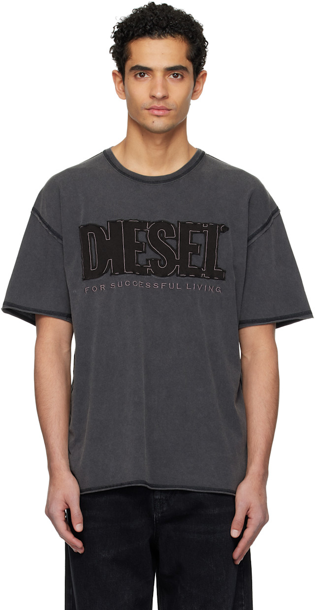 Diesel: Gray T-Rawboxt T-shirt | SSENSE