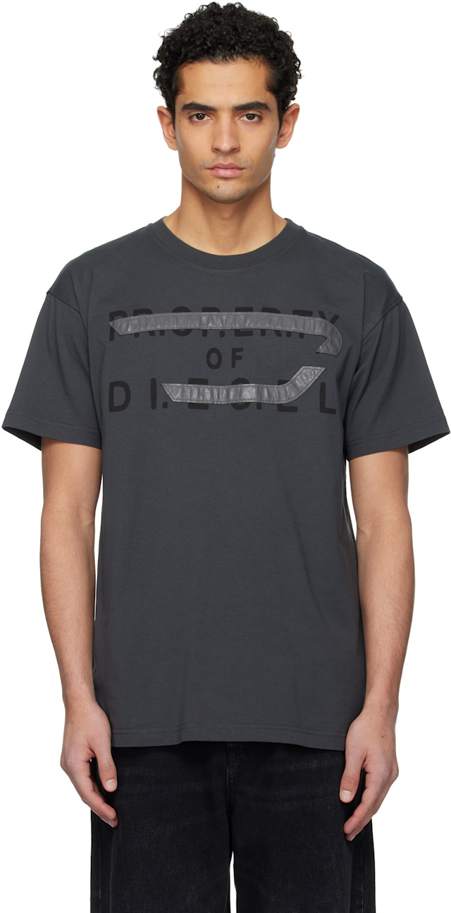 Diesel: Gray T-Norm-V11 T-shirt | SSENSE Austria