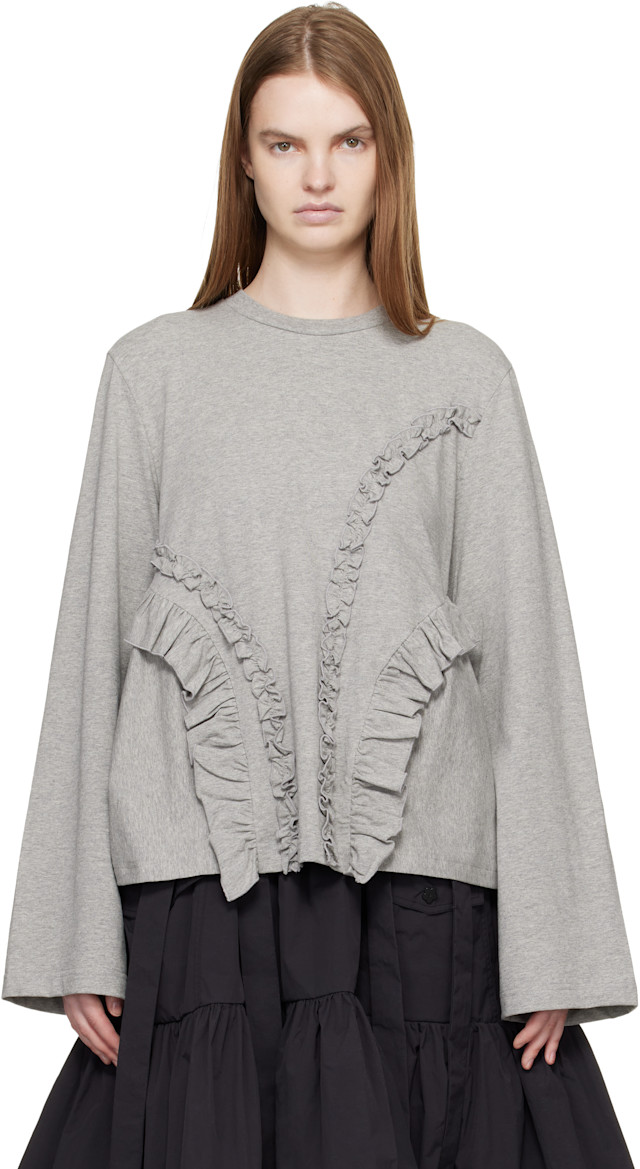 Cecilie Bahnsen: グレー CBalva Tシャツ | SSENSE 日本