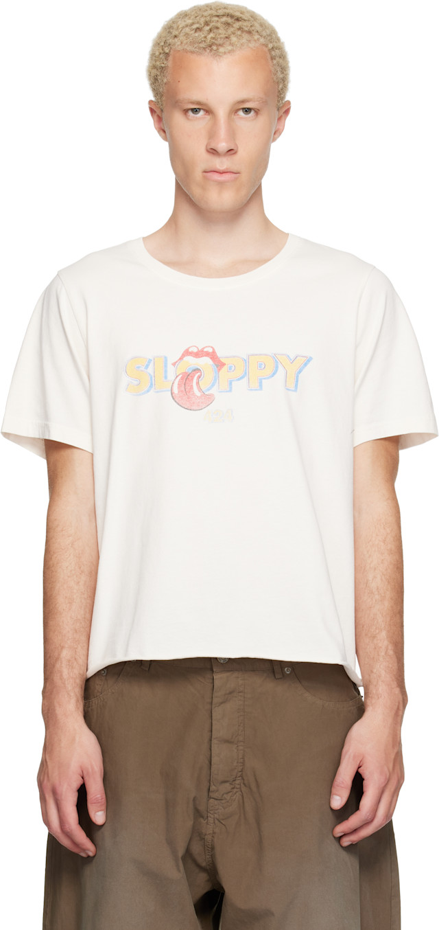 424: Off-White 'Sloppy' T-shirt | SSENSE Canada