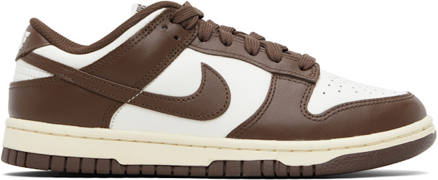 Nike: オフホワイト＆ブラウン Dunk ローカットスニーカー | SSENSE 日本