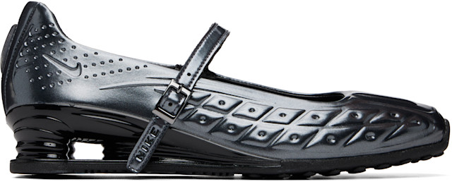 Nike: Silver NAKED Copenhagen Edition Shox Z Calistra Sneakers