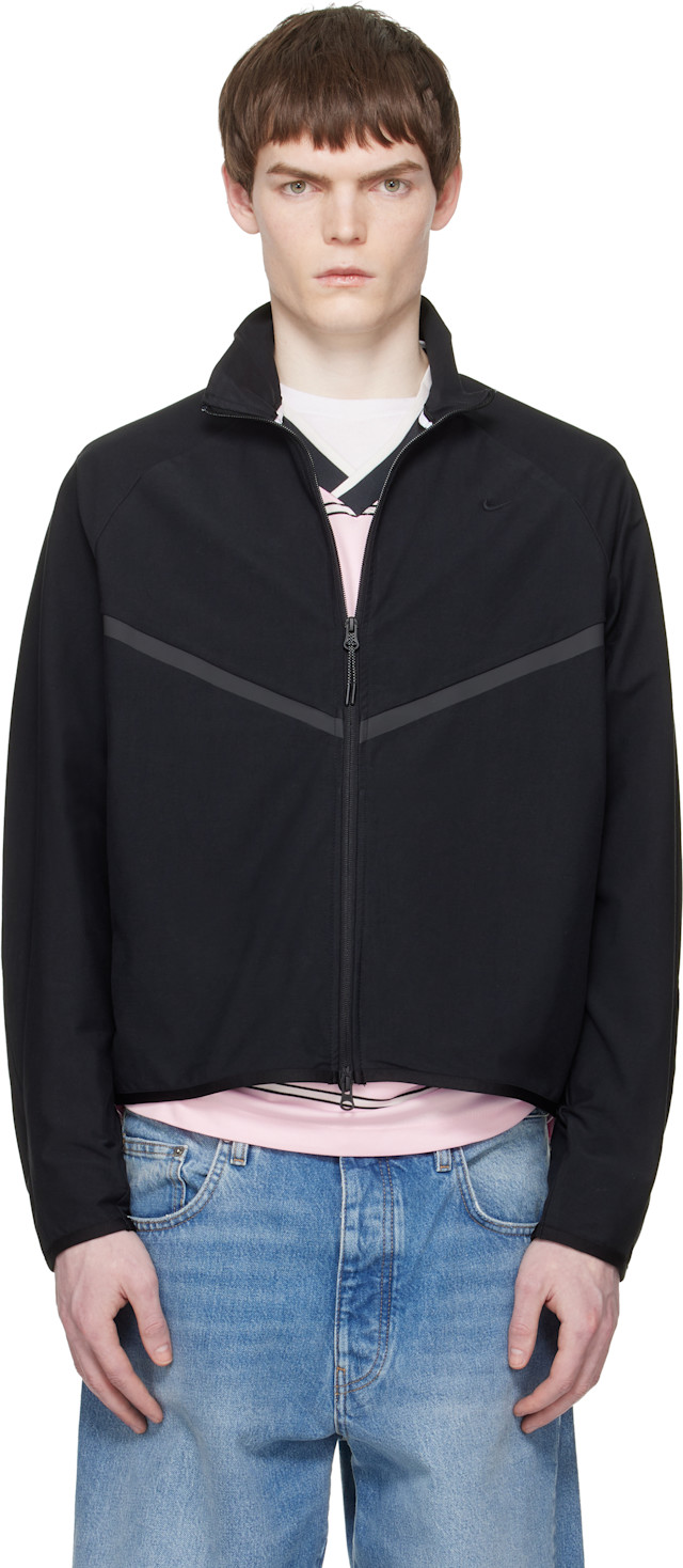 Nike: ブラック Dri-FIT Shori-Knit トラックジャケット | SSENSE 日本