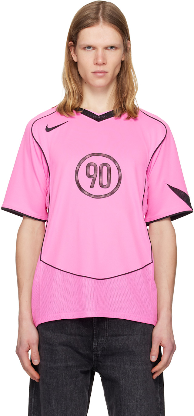Nike: Pink Total 90 Dri-FIT Short-Sleeve Football Jersey | SSENSE