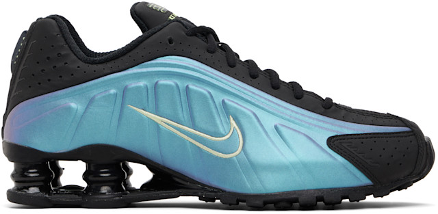Nike: Black & Blue Shox R4 Sneakers | SSENSE