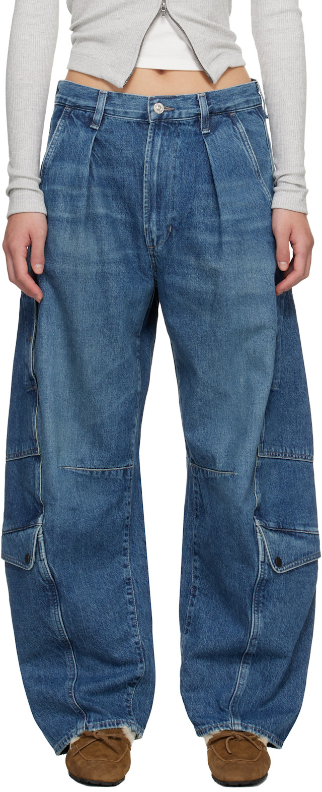 Citizens of Humanity: Blue Flight Jeans | SSENSE